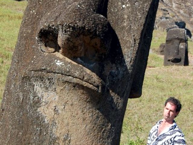 The Worlds Most Travelled Man: Easter Island heads